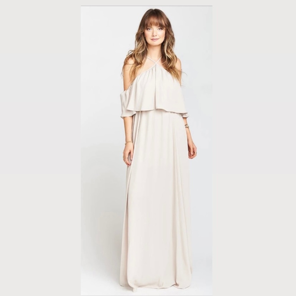 Show Me Your Mumu Rebecca Ruffle Maxi Dress size M